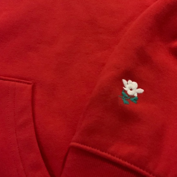 Universal Thread Red S Hooded Sweatshirt Soft Holiday Love Outdoor Sport Tennis - Picture 3 of 6